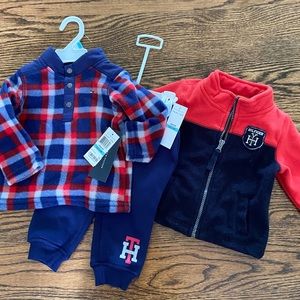 Adorable Fleece Tommy Hilfiger Boys Set 6-9 mo/NWT
